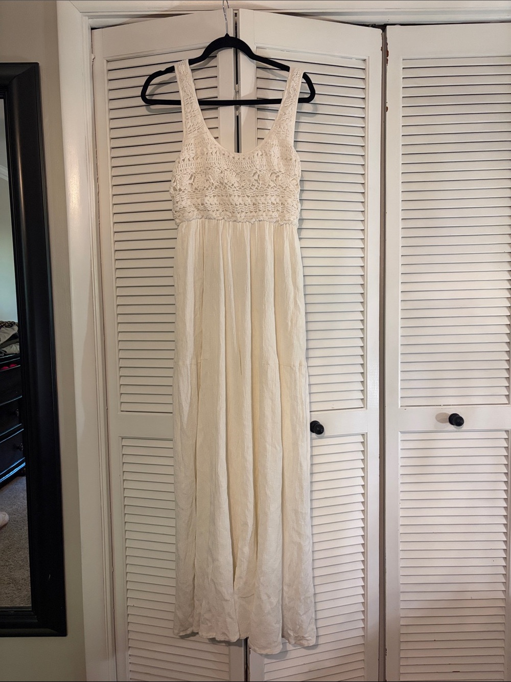 Free People Ivory Crochet jumpsuit (fits XS - M)